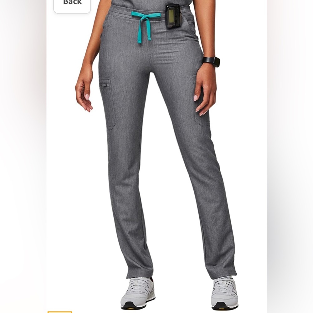 FIGS Yola skinny scrub pants Heather Grey, size Large